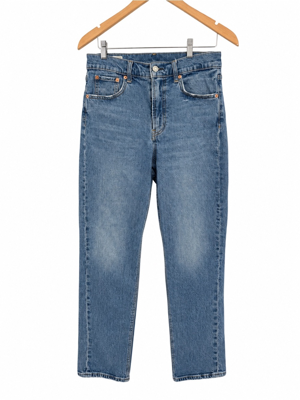 Gap Sky High Straight Jeans Women's 29 8R High Rise Medium Wash Denim